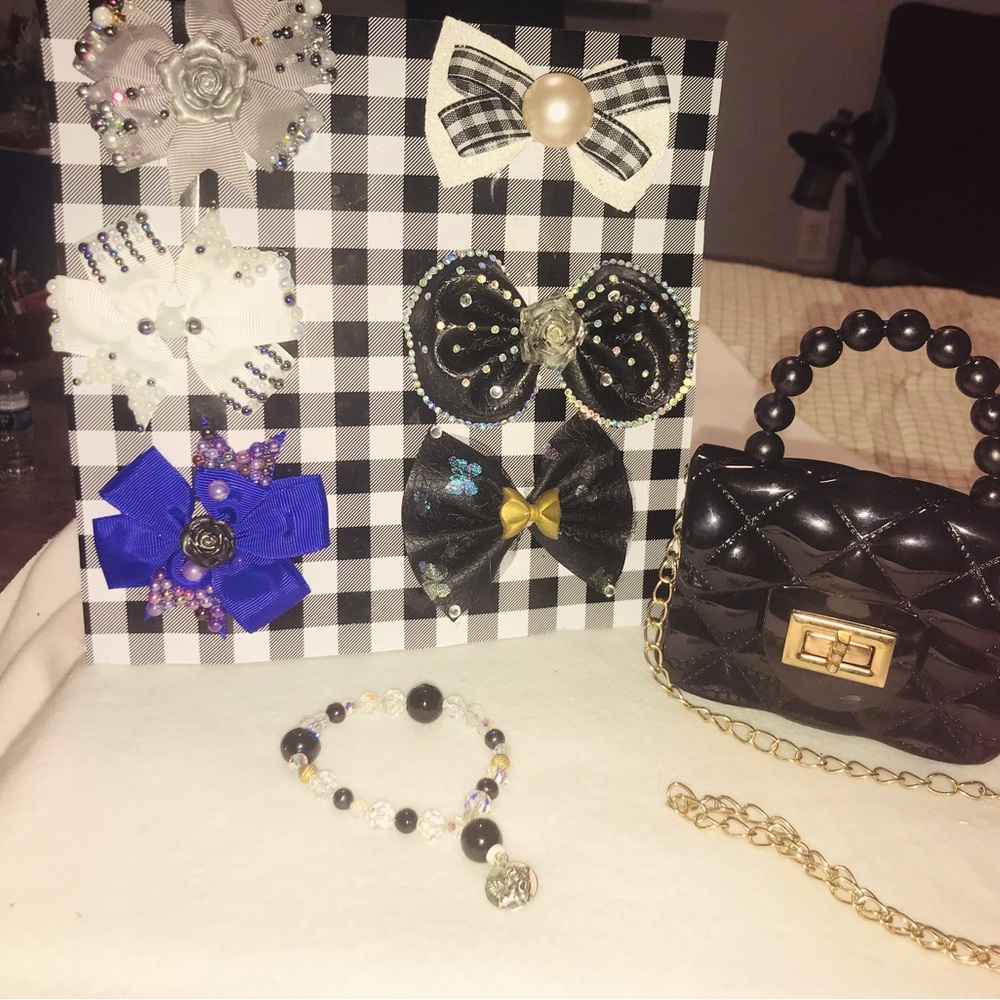 Custom accessories with purse sold together or separately